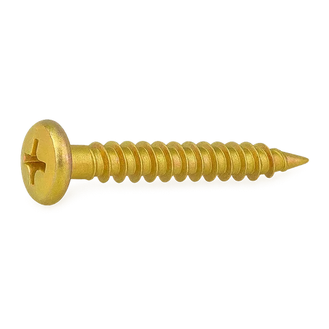 Саморез оконный 4,1х20 мм острый желтый цинк