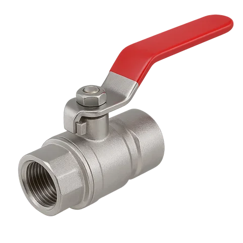 Кран шаровой латунный никелированный Ду 20 Ру 40 ВН/ВН